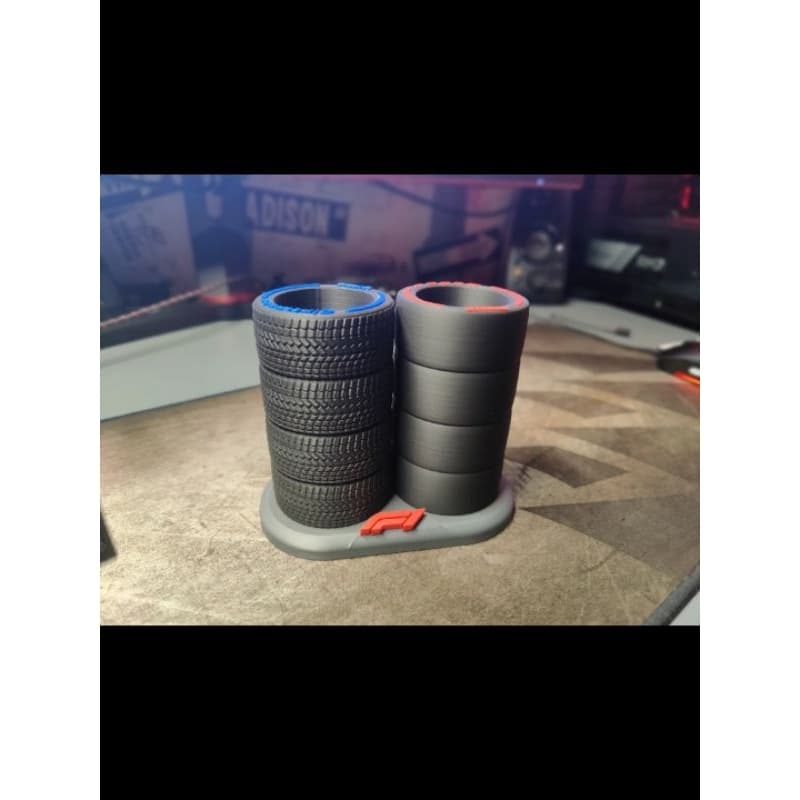 Suporte para Canetas Jogo de Pneus F1 Organizador de Mesa Criativo