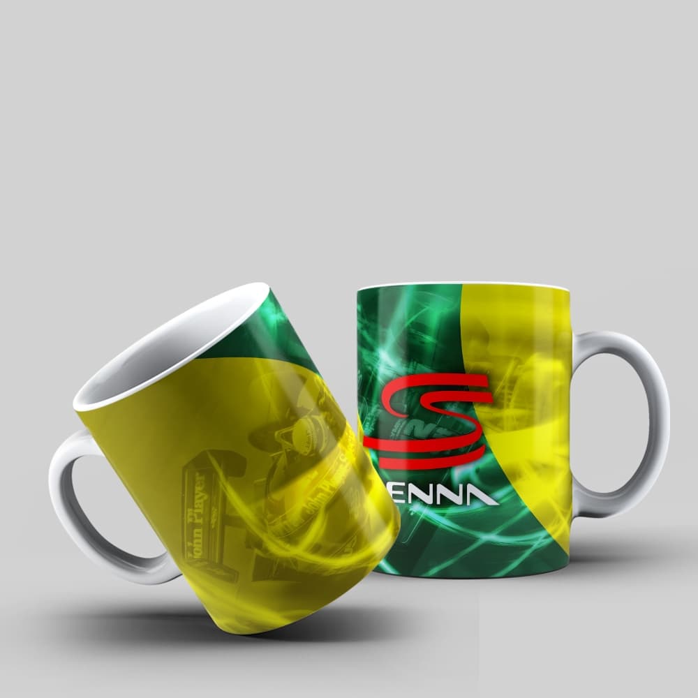 Caneca Ayrton Senna Legacy F1 Legend Presente Colecionador Fórmula 1 – Automobilismo Brasil 🏎️🇧🇷