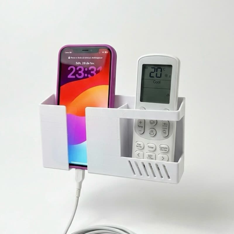 Suporte de parede para celular e controle