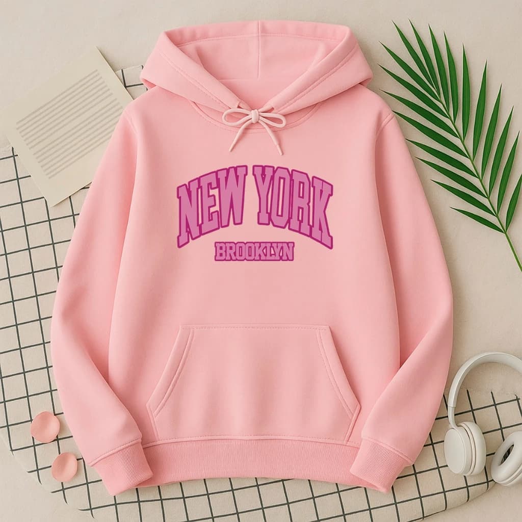 Moletom Feminino Blusa De Frio Estilosa New York Inverno Tendencia