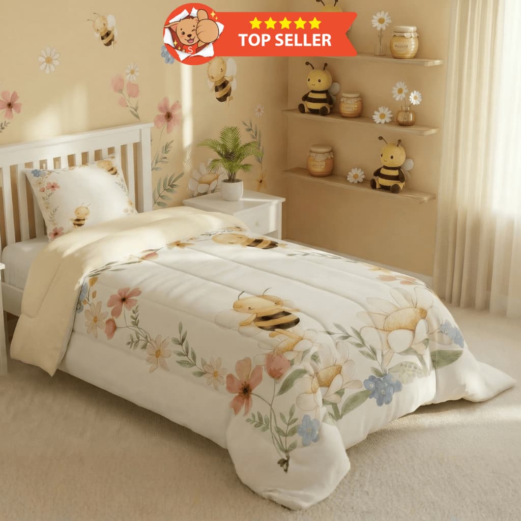 Edredom Infantil Solteiro 2 PC (PREMIUM) 400 Fios Grosso Quente e Extra Macio para Inverno