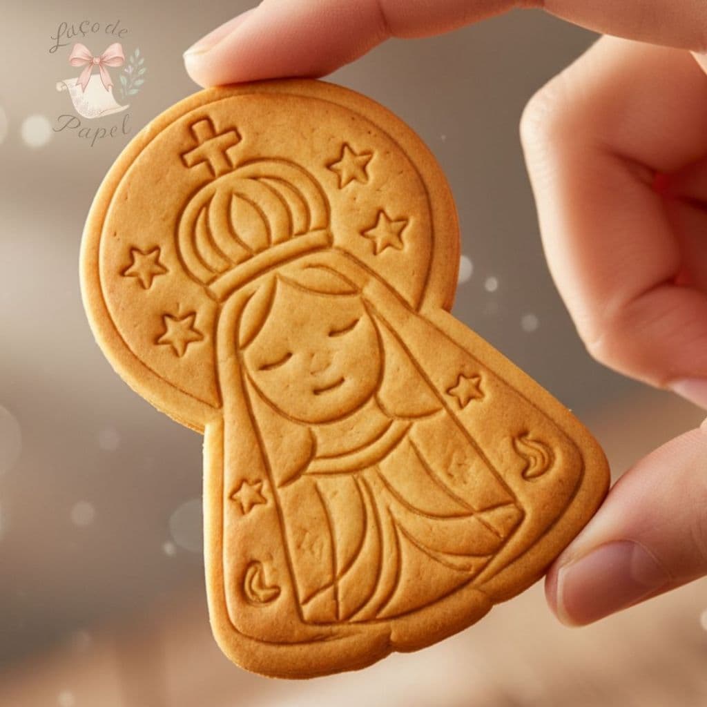Cortador de Biscoito Nossa Senhora Marcador Pasta Americana Biscuit Cookie Bolacha Carimbo