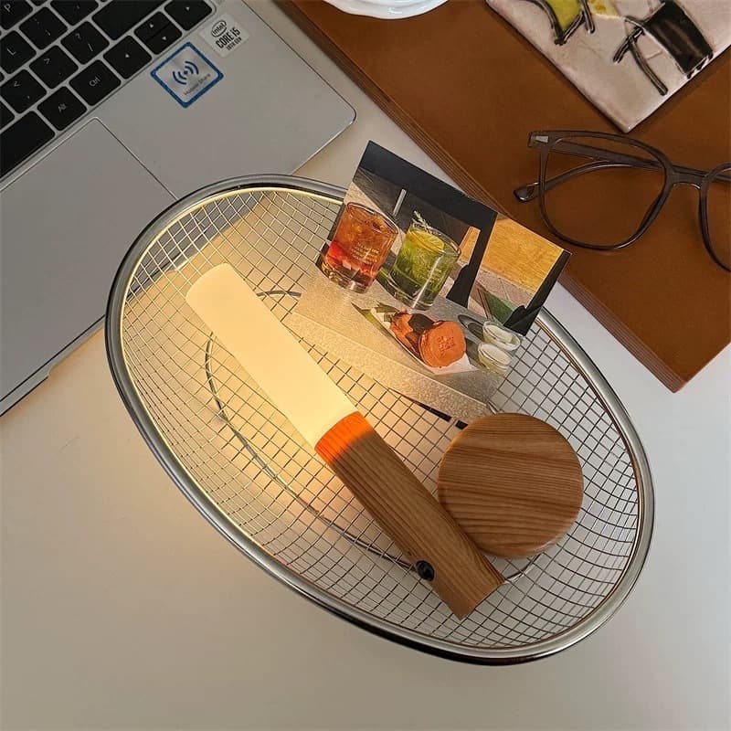 Luz Noturna Inteligente com Sensor LED Lâmpada Magnética Recarregável De Parede ou Cabeceira para Casa