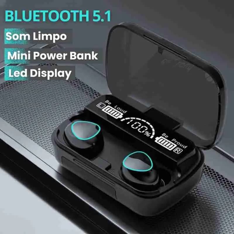 Fone Bluetooth M10 Sem Fio Touch com Display LED