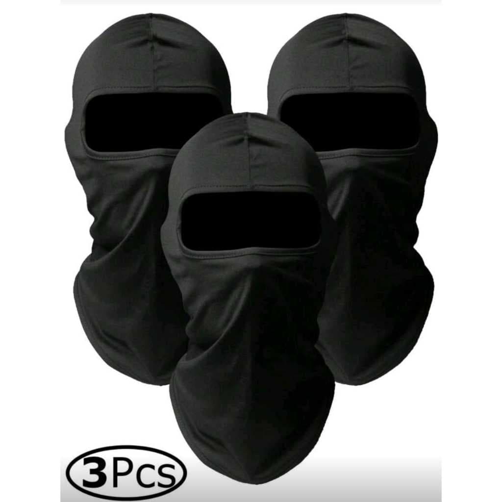 KIT 3 MELHOR TOUCA NINJA BALACLAVA COM PROTEÇÃO FRIO E CALOR COSTURA REFORÇADA E TECIDO RESPIRAVEL MOTOBOY PESCARIA