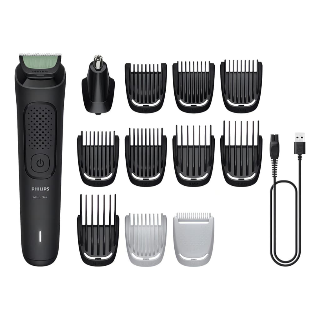 Aparador De Pelos 12 Em 1 Barbeador Philips Multigroom Mg3921/15 Preto Bivolt