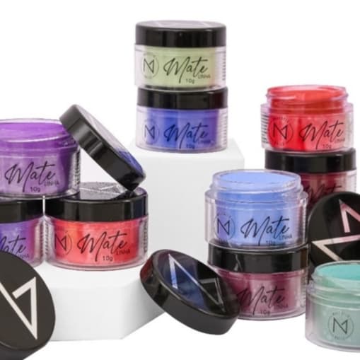 Pó Acrílico LINHA MATE (23 cores) 10g Alongamento Majestic Nails