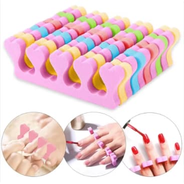 12 Unidades Separador de dedos Em Eva Manicure Pedicure