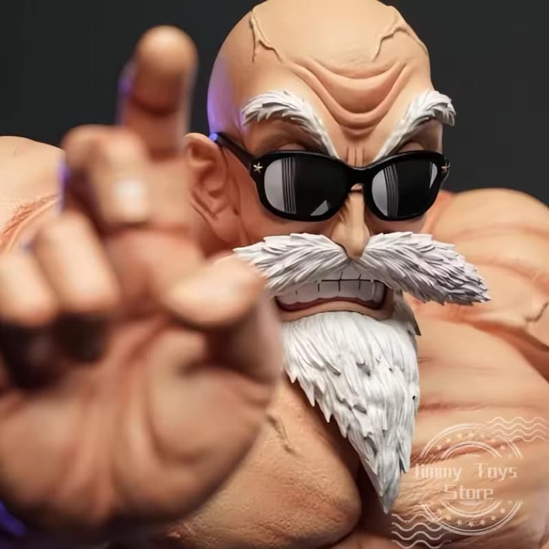 Action Figure Mestre Kame 13Cm Com Óculos Musculoso Dragon Ball Z