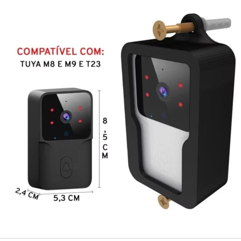 Protetor Capa Antifurto Campainha Tuya M9 M8 T23 X9 X9 Xtronix