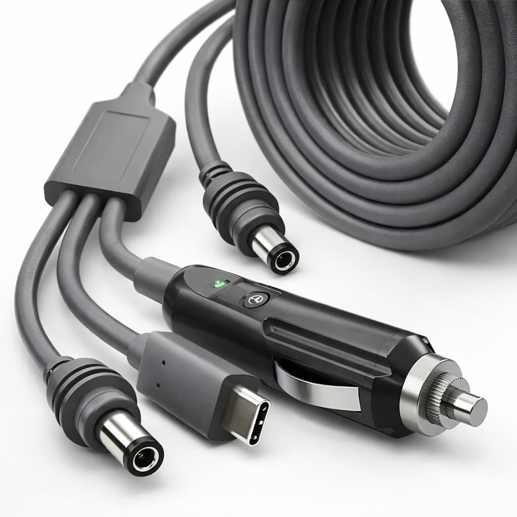 Cabo De Alimentação Carregador 3 Em 1 Para Starlink 12v/24v 3M