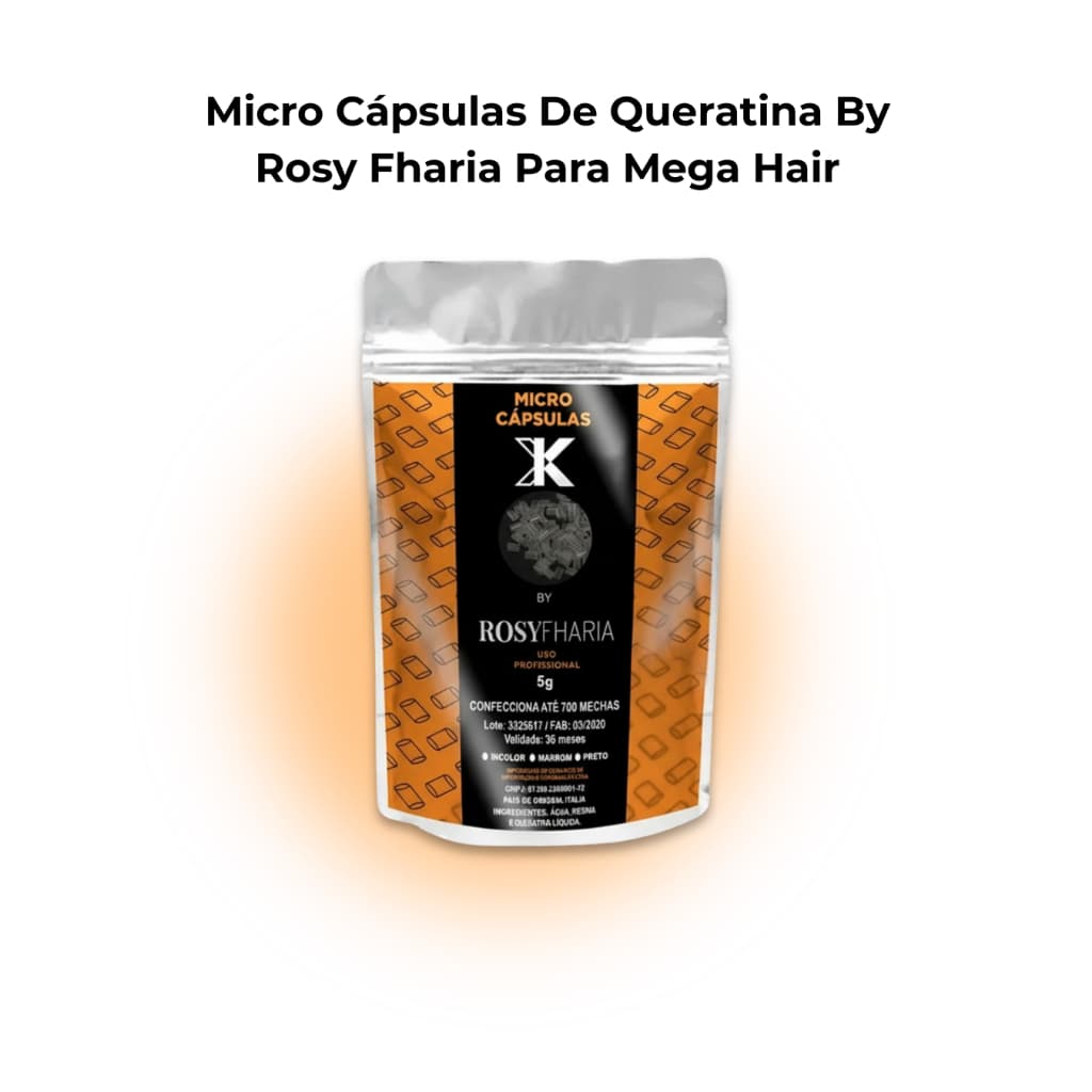 Micro Cápsulas De Queratina By Rosy Fharia Para Mega Hair