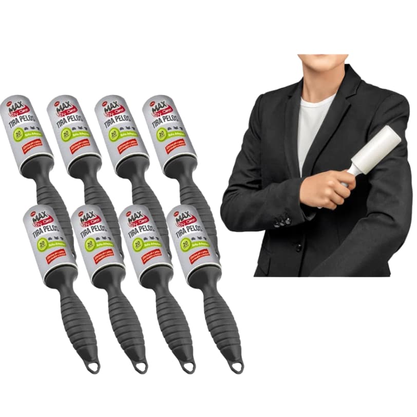 Kit 2/4/6/9 Rolos Rolinho Tira Pelos e Cabelos de Roupas Reutilizável Super prático