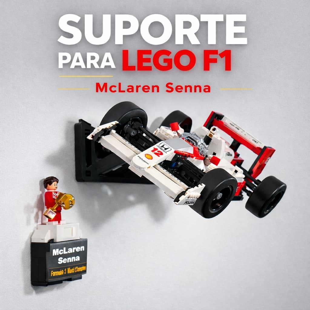 Suporte de Parede para LEGO F1 - MP4/4 Ayrton Senna 10330