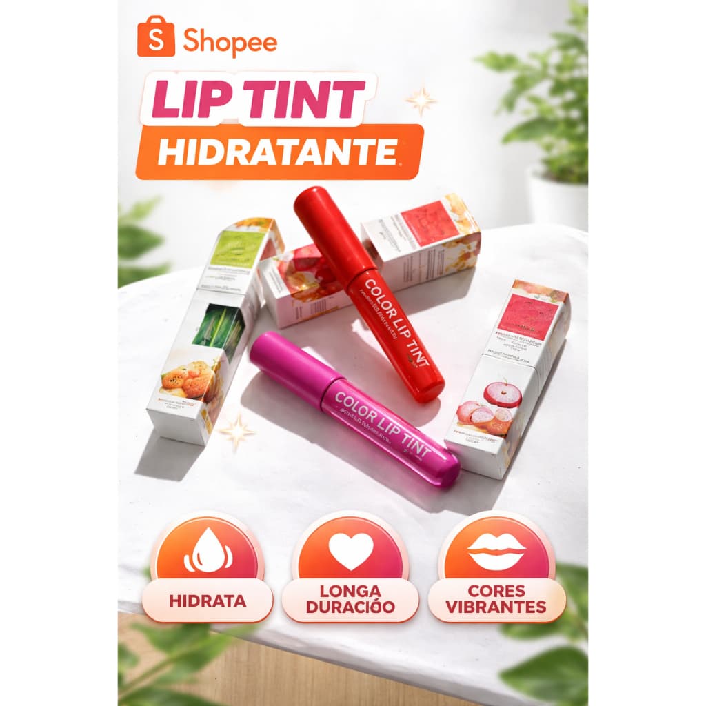 Lip Balm Max Love Mel e Frutas – Hidratante Labial com Cor Leve e Efeito Gloss