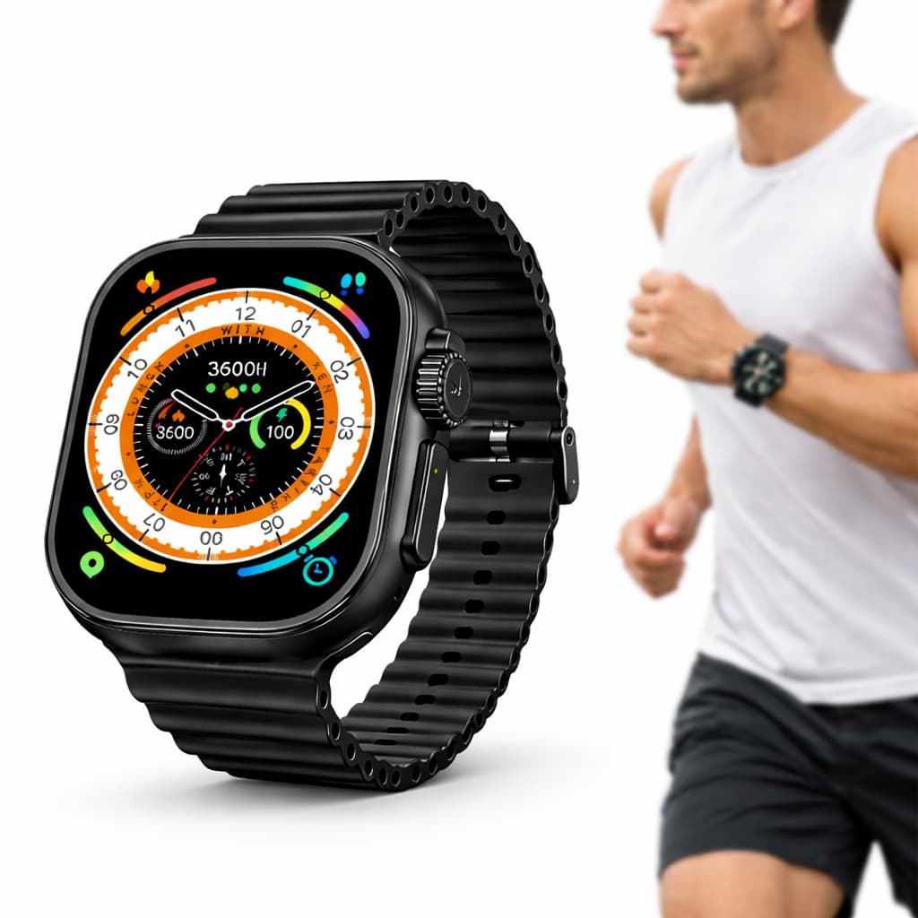 Smartwatch W68 Ultra 49mm Faz Ligações Notificações WhatsApp NFC Nfe Lacrado Original Envio Imediato