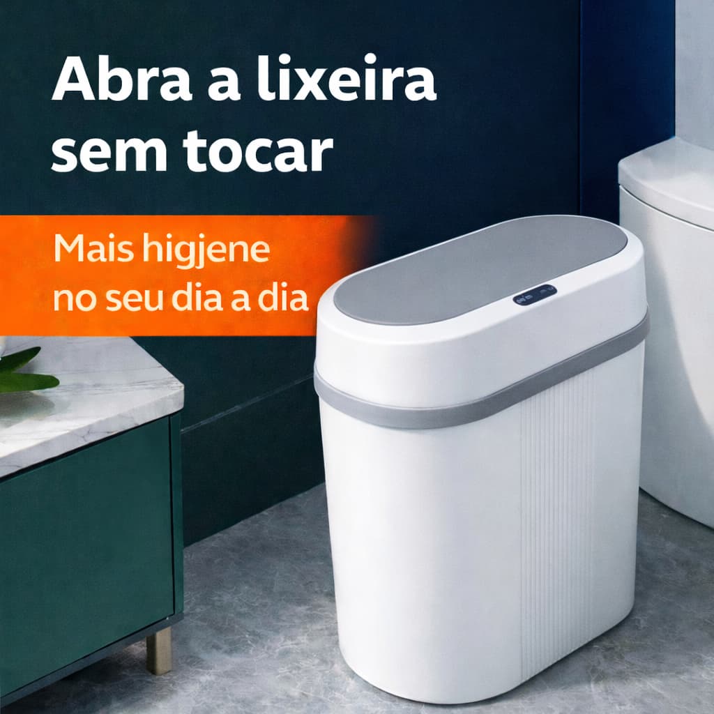 Lixeira Automática Sensor Inteligente 12L Lixeira Sensor Mov