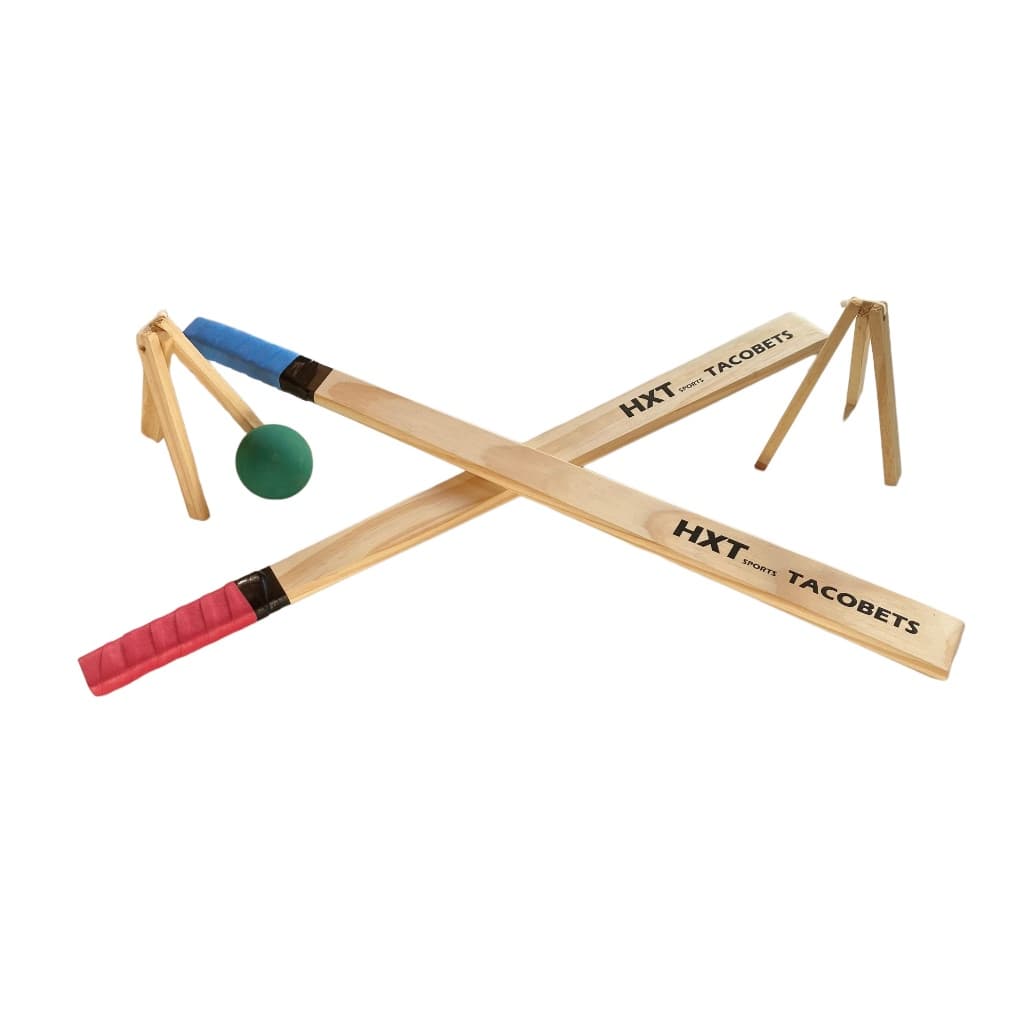 Kit Tacobol Bets Jogo De Taco Madeira Completo + Bola e Sacola