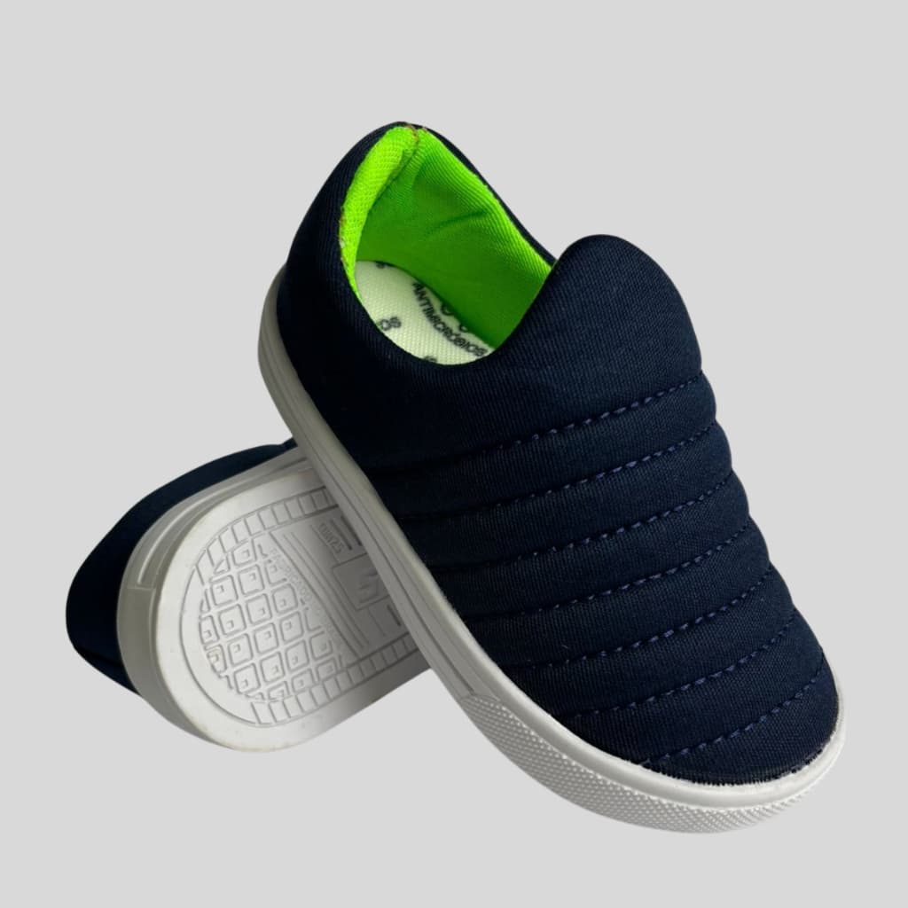 Tênis Calce Fácil Infantil Casual Confortável Antiderrapante Leve Moda Kids Escolar