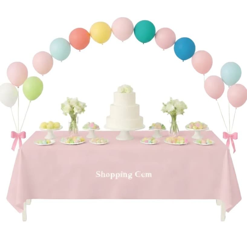 kit 3 Toalha 2,10M X 1,40M Tnt Reutilizável Decoração Mesa Bolo Linda Festa Aniversário Infantil Cor