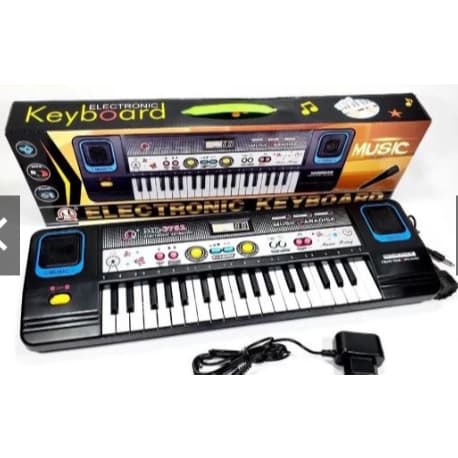 Teclado Musical Infantil com Microfone e Fonte - 37 Teclas e Funções Interativas