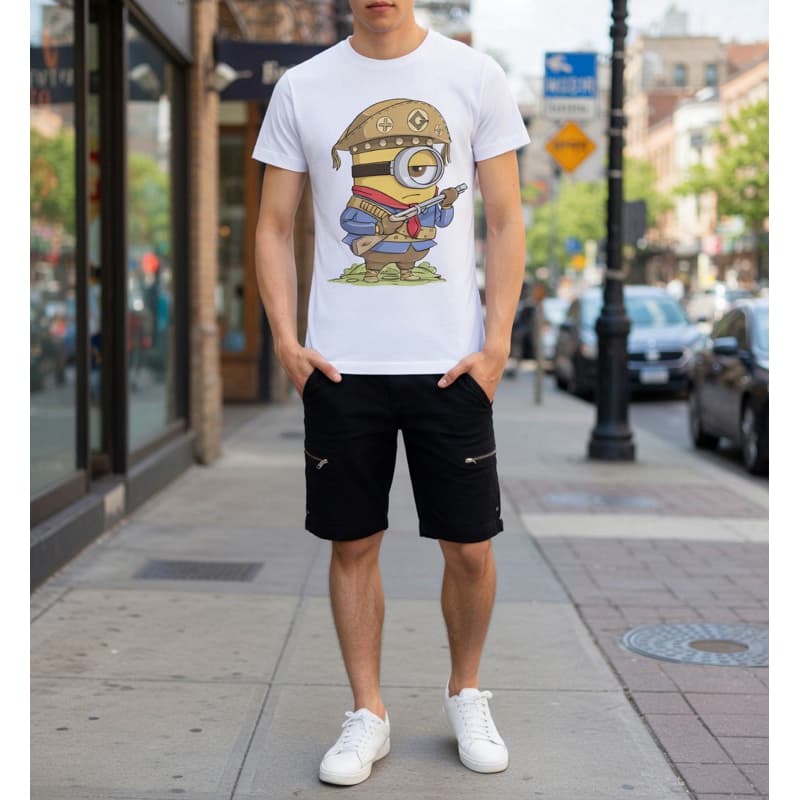 CAMISETA DESENHO MINIONS CAMISA ROUPA MASCULINA