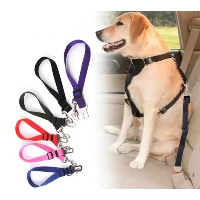 Cinto de Carro PET Trava Universal Ajustável para Cachorro E Gato