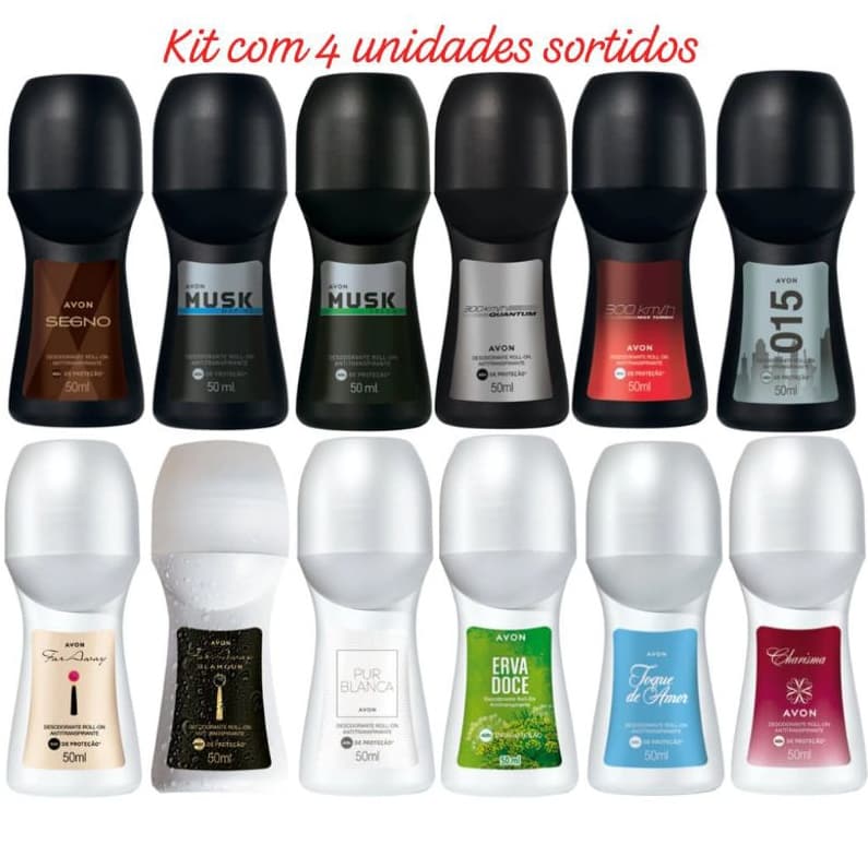 kit Desodorante Avon roll-on Avon Original Feminino e Masculino Avon