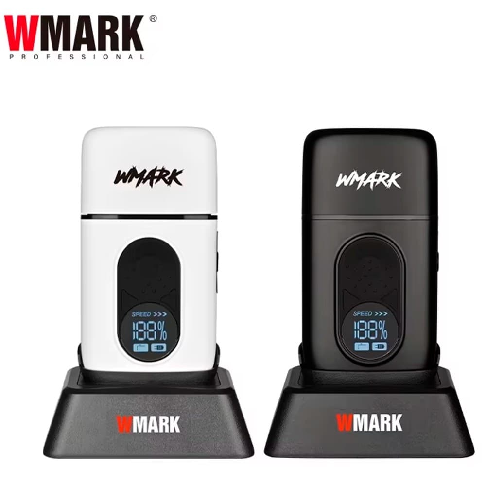 Wmark Shaver NG 8906 Display LED Metal Com Base Tampa Esterilizacao UV