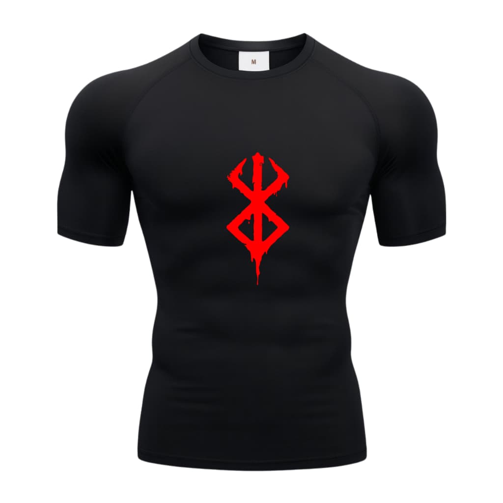Camiseta Berserk Proteção Uv 50+ Estampada Tecido Gelado Segunda Pele Manga Curta