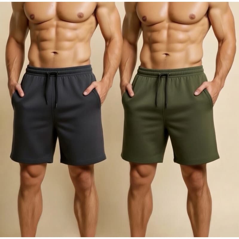 Shorts de Tactel Com Elastano Masculino Básico Liso Moda Praia