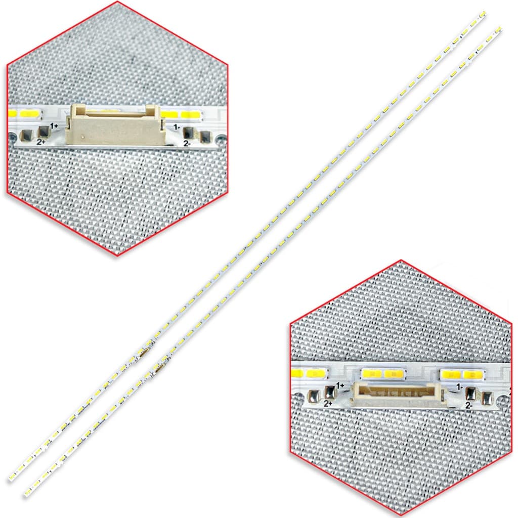 Kit 2 Barras Led Un60au8000 Un60bu8000 Un60cu8000 Televisão