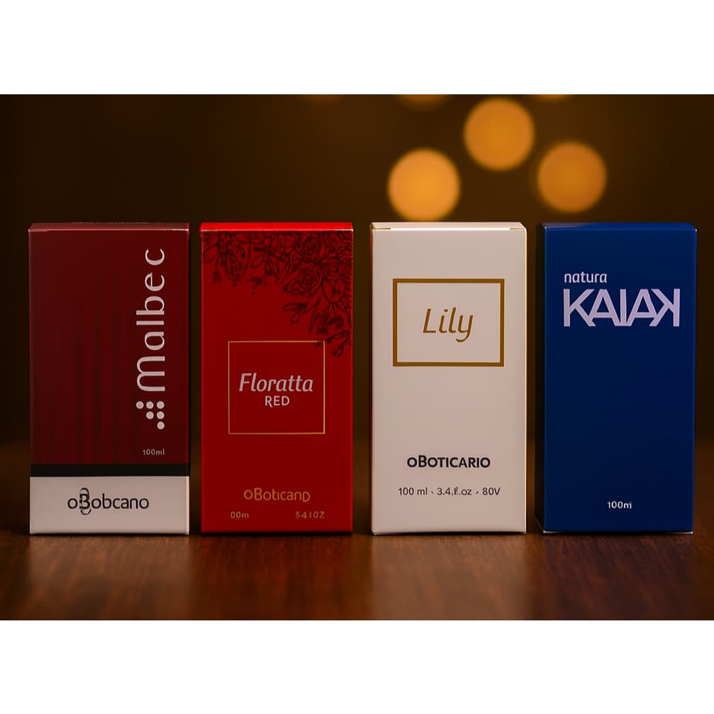 Kit 4 perfumes masculino e feminino 100ml cada