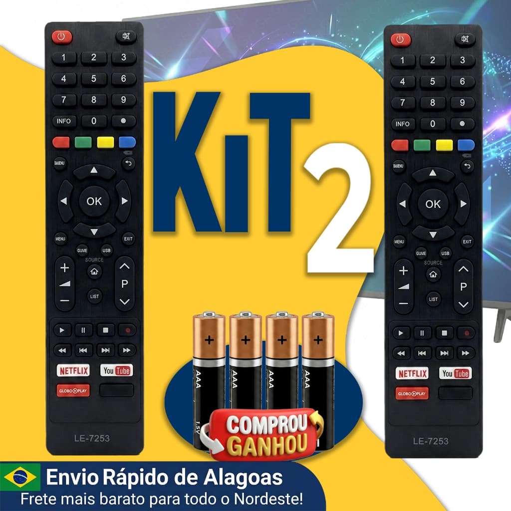 Controle Remoto Compatível TV Philco Smart Globoplay PTV43G50SN