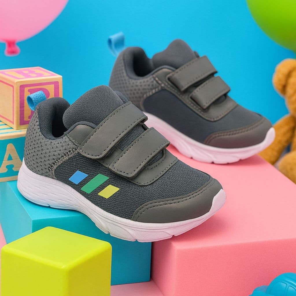 Tênis Infantil Masculino Escolar | Calce Fácil, Velcro e Confortável | Leve para o Dia a Dia