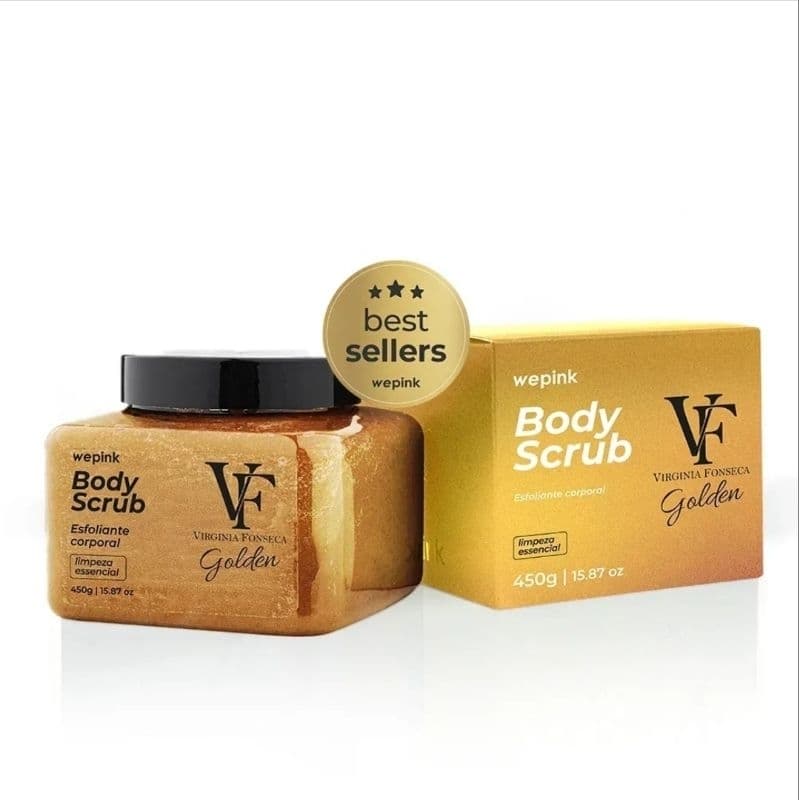Body Scrub VF Golden Wepink Esfoliante Corporal Pele Macia