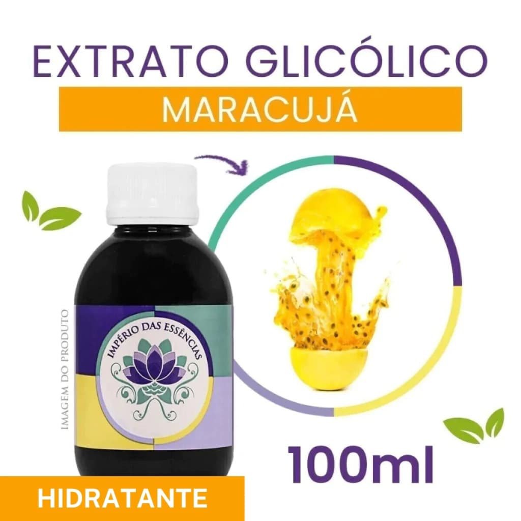 Extrato Glicólico de Maracujá 100ml – Hidratante, Refrescante e Anti-inflamatório