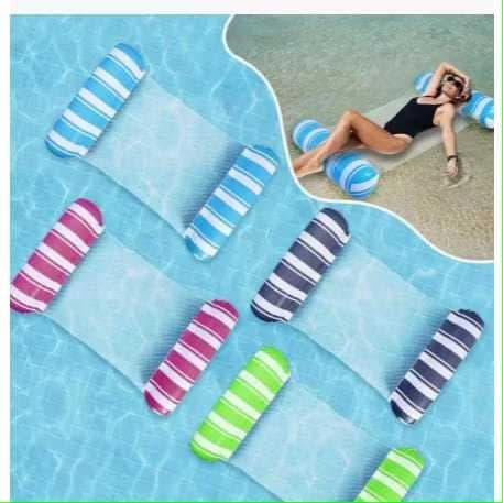 Boia De Piscina Inflável  Com Rede Flutuante/ Facil de inflar e Transportar