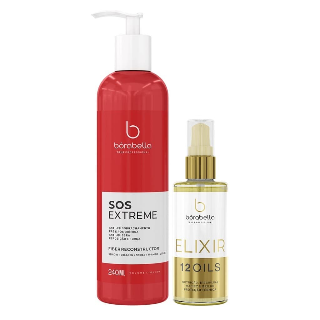 Sos Extreme Reconstrutor + Oleo Elixir 60ml Borabella.NF