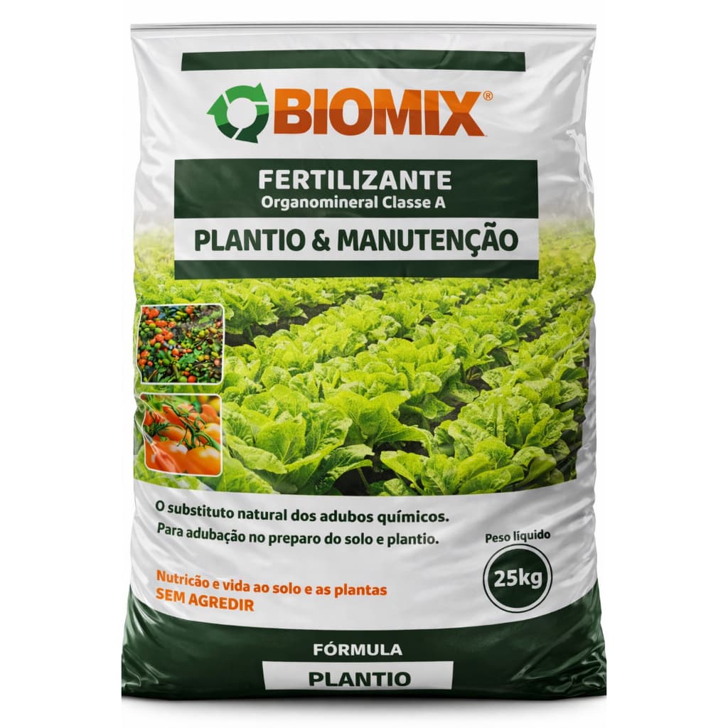 Adubo Fertilizante Biomix Npk 03-12-06 Plantio - Saco 25 Kg