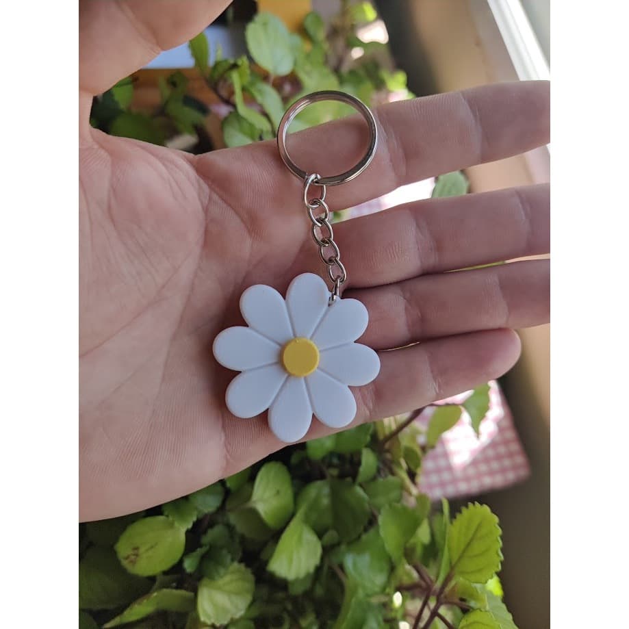 Chaveiro de Flor Margarida
