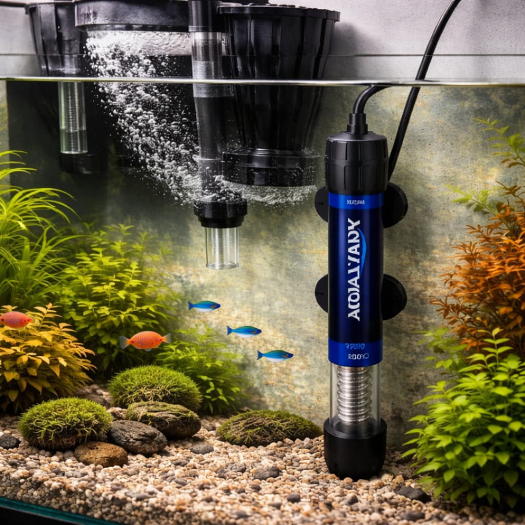 Aquecedor Aquário Aquatank 25W 50W 100W 200W 300W Termostato Submerso Termo Aqua