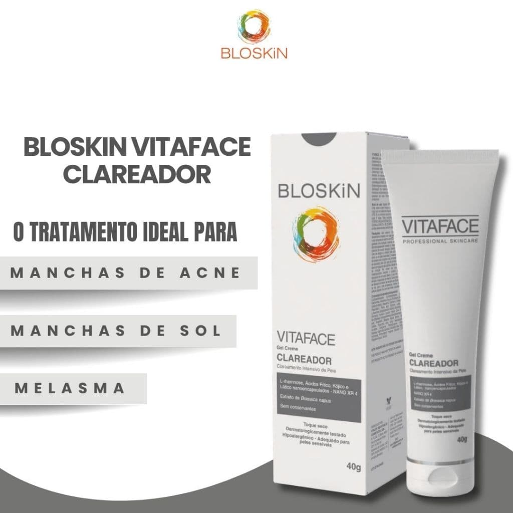 Vitaface Clareador de Manchas Facial 40g Cuidado da Pele
