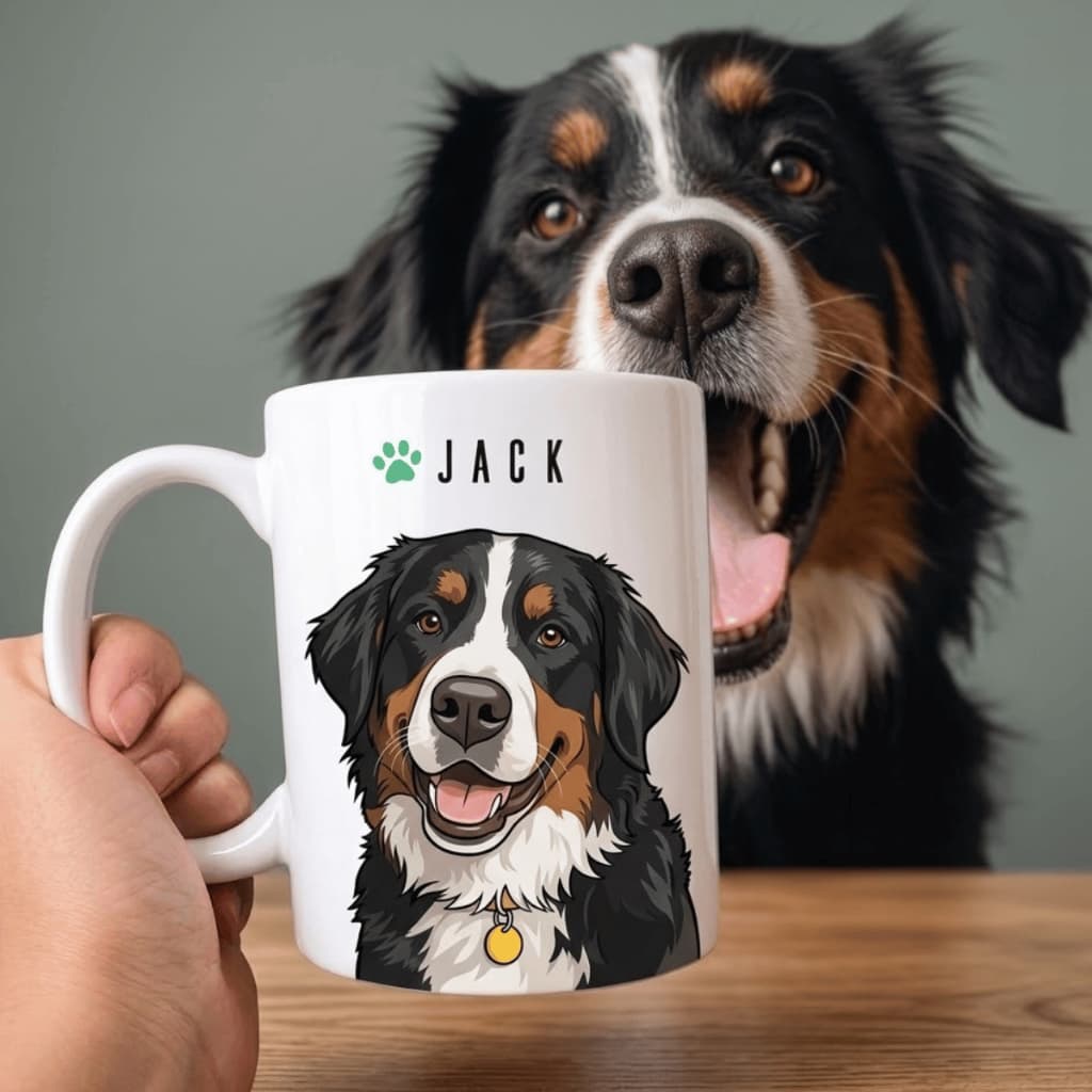 Caneca Porcelana Personalizada Com A Foto Do Seu Pet
