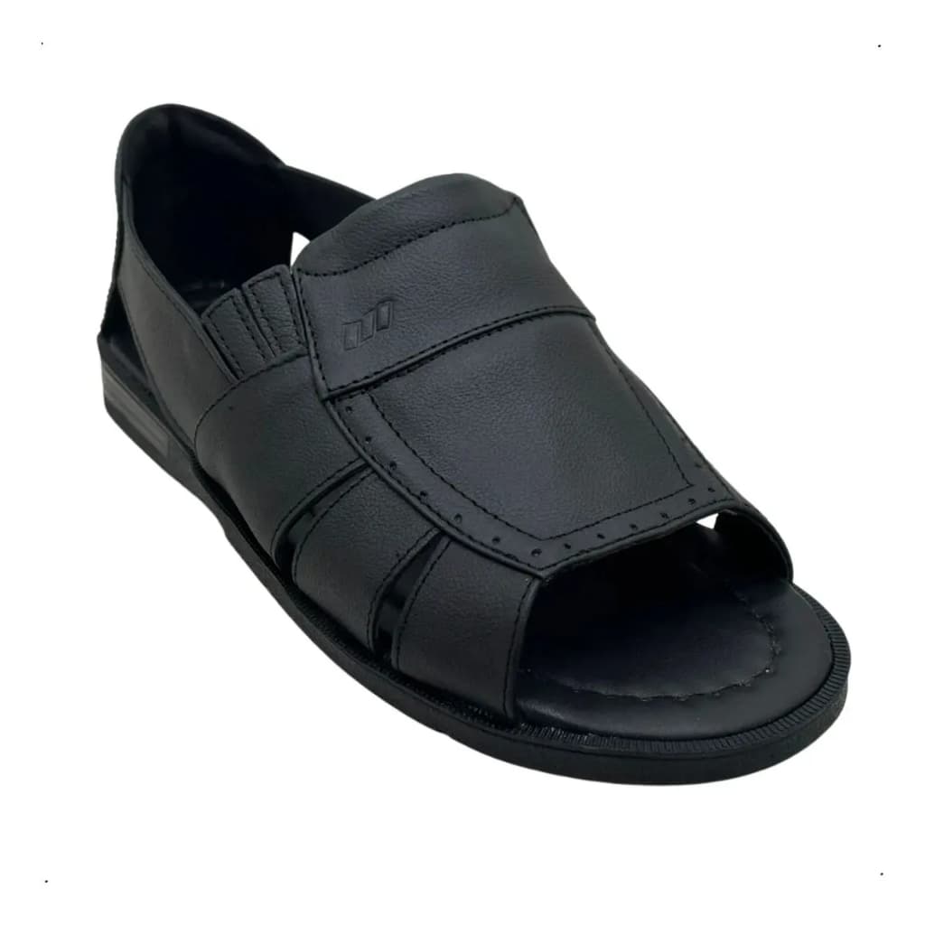 Sandália Masculino Couro legitimo 34503 Italianinho Idoso Senhor original macia durabilidade casual