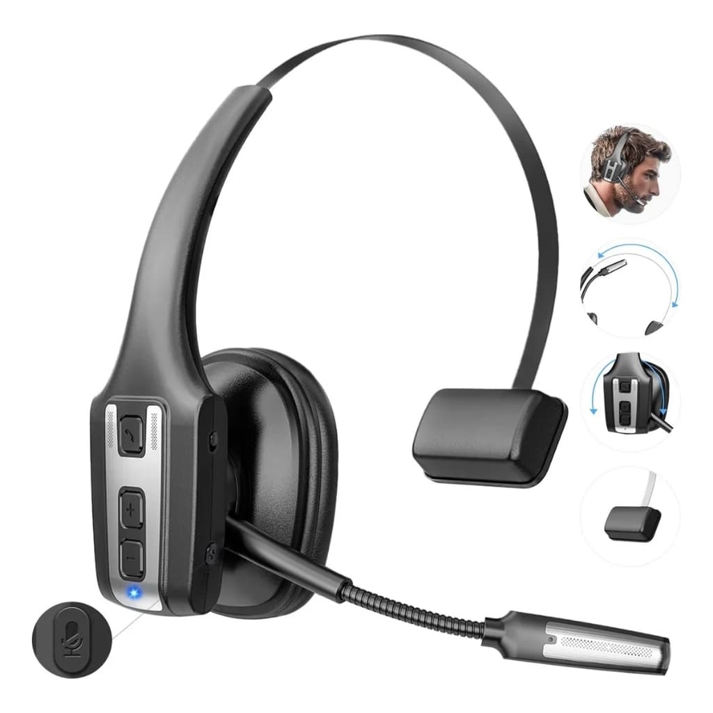 Fone de ouvido Bluetooth mãos-livres para uso em call centers