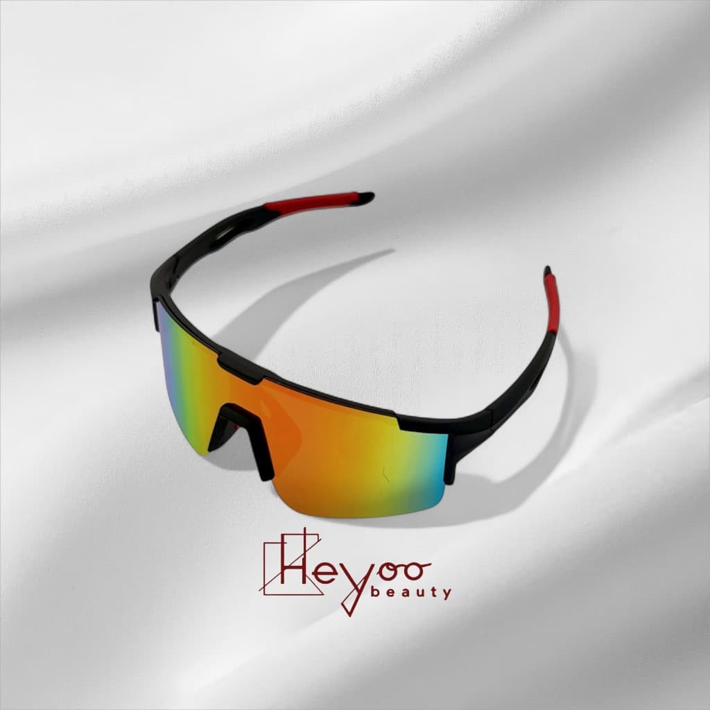 Heyoo Óculos de Sol Esportivos Grande Lente | Proteção UV400 HD | Multicenários Ideal para Ciclismo e Esportes!