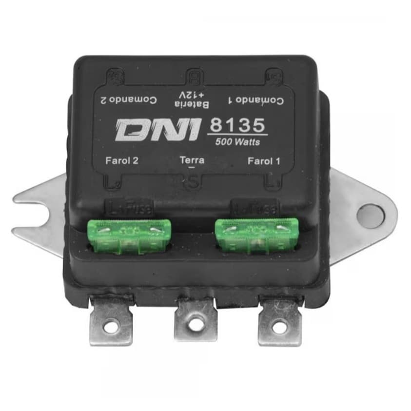 Relé Duplo Farol Auxiliar 40a 500w Universal Automotivo 12v
