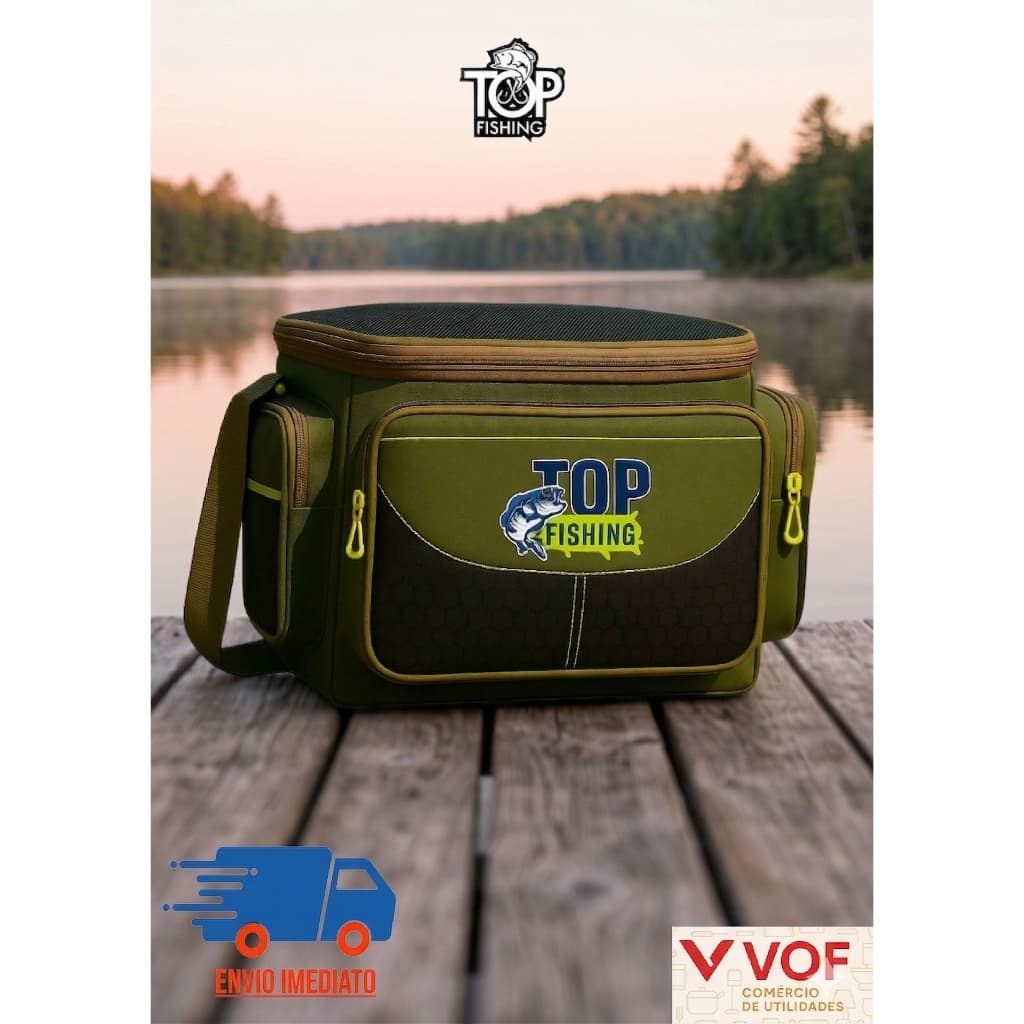 Bolsa/Mochila de Pesca Múltiplos Compartimentos Top Fishing TF-4524