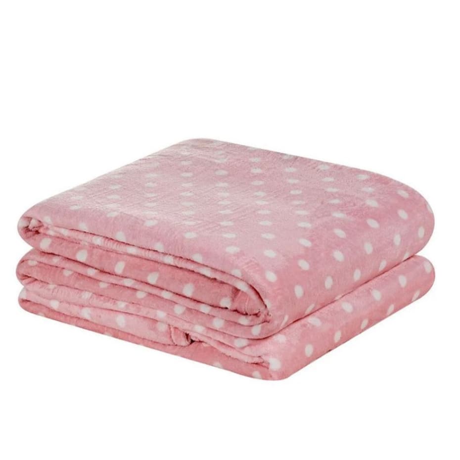 Manta Cobertor  Petit Poá Soft Flanelada Solteiro Casal Padrao Queen e King .Envio Rápido